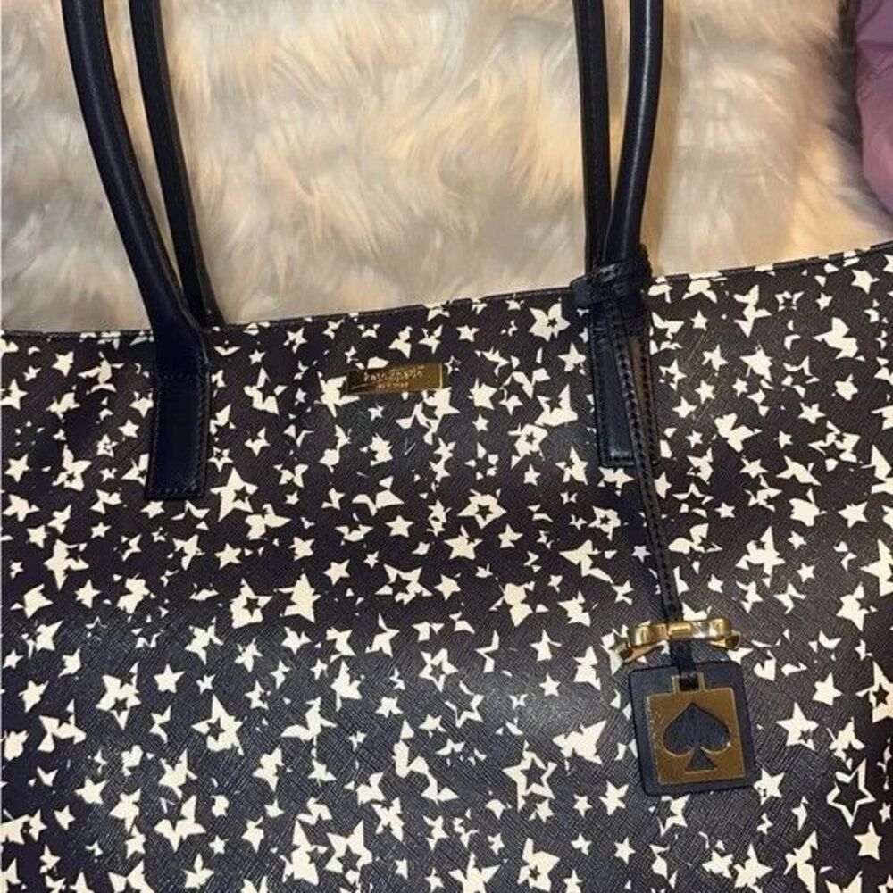 Kate Spade NY Blue Stargazer Jules Brightwater Drive Tote NWOT $295 Huge - Picture 3 of 6
